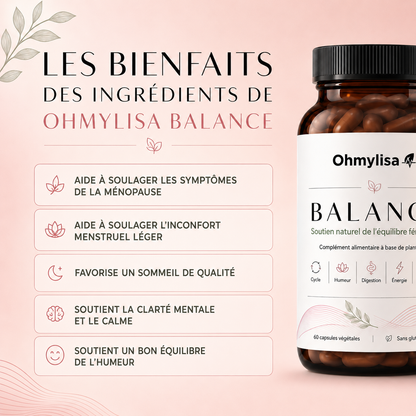 Ohmylisa™ — Formule naturelle pour accompagner la ménopause